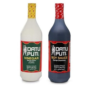 Datu Puti Vinegar Plus Soya Sauce Vp 2 x 1 Litre, 6 Pieces Per Carton